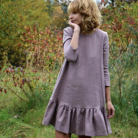 OffOn Dresses & Skirts - OffOn Clothing Linen Dress size L